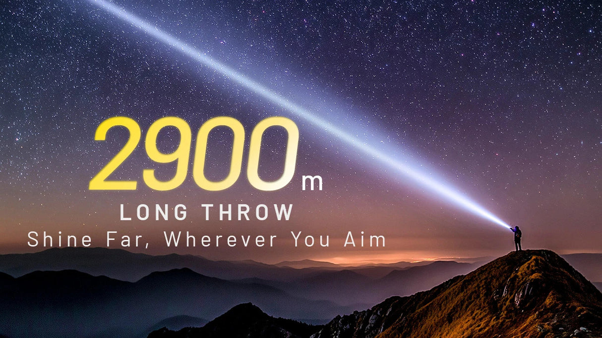 Nitecore P40 3171 Yards Ultra Long Throwing Rechargeable LEP Flashlight