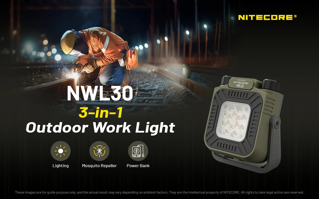 Nitecore NWL30 3-in-1 Outdoor Lantern with Mosquito Repeller and Power Bank Functions