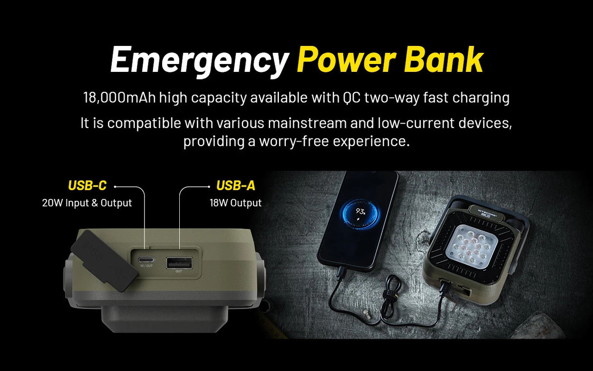 Nitecore NWL30 3-in-1 Outdoor Lantern with Mosquito Repeller and Power Bank Functions