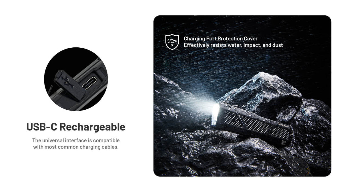 Nitecore EDC17 1500 Lumen Rechargeable EDC Flat Flashlight with White LED, UV, and Green Laser