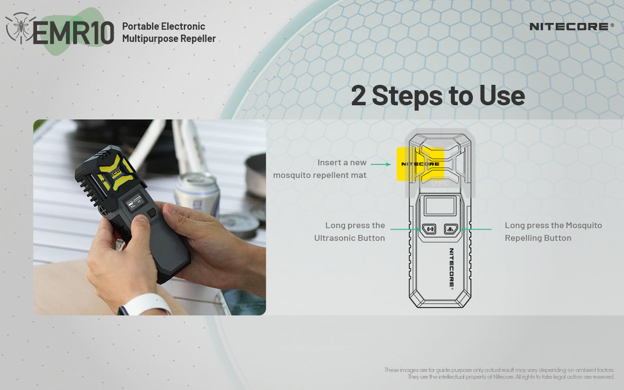 Nitecore EMR10 Rechargeable Mosquito Repeller & Power Bank