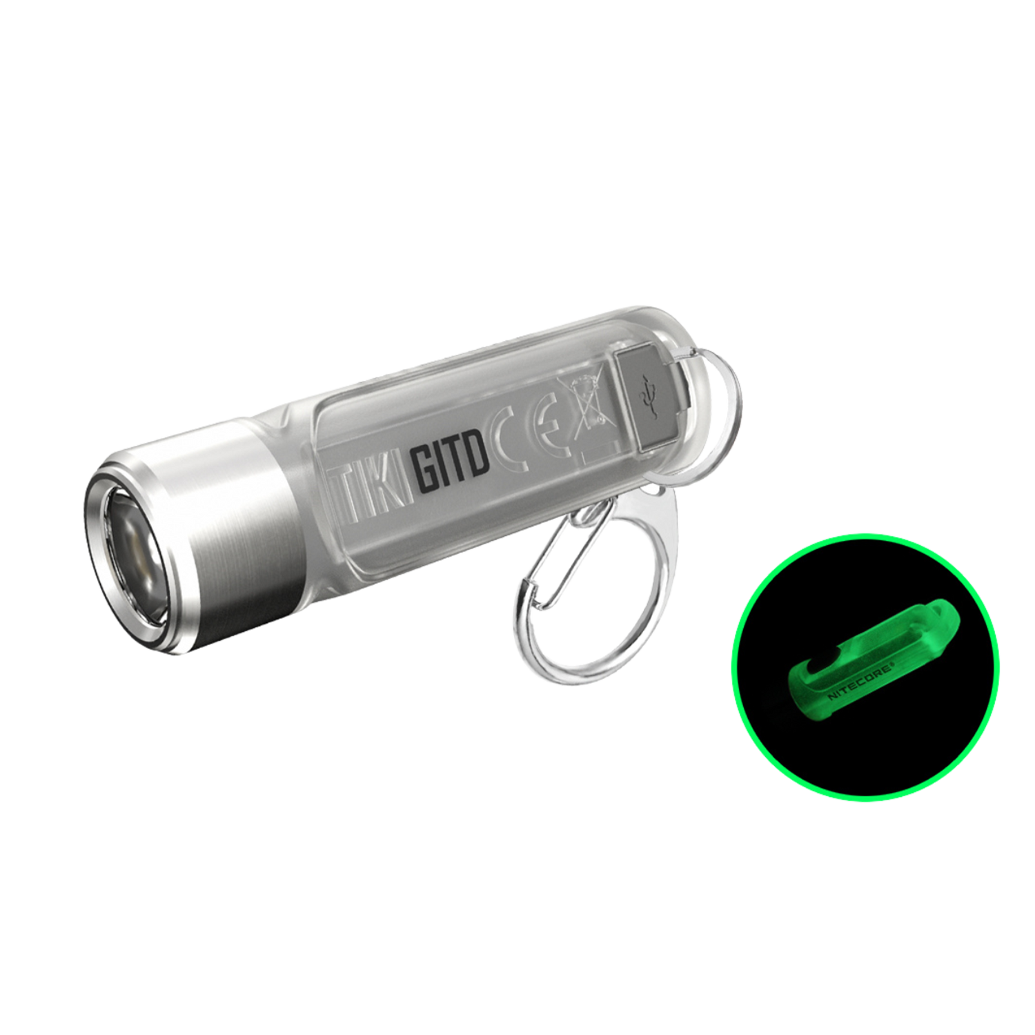 Nitecore TIKI 300 Lumen USB-C Rechargeable Keychain Flashlight