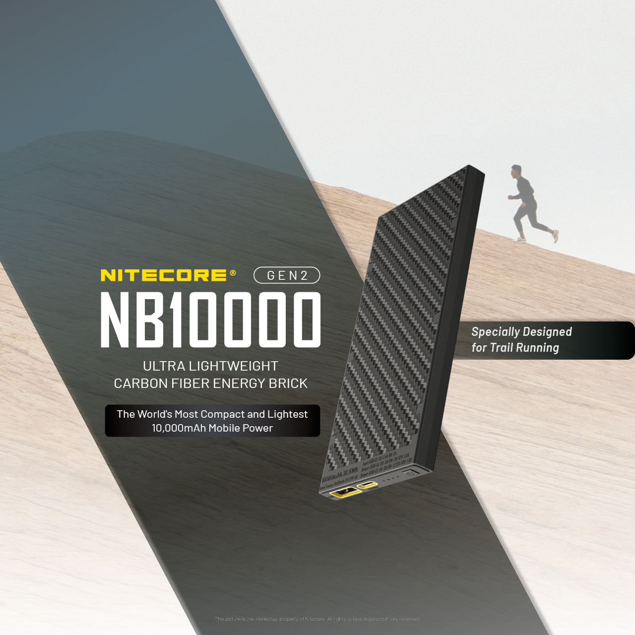 Nitecore NB10000 Gen 2 Quick-Charge USB/USB-C Dual Port 10000mAh Power Bank