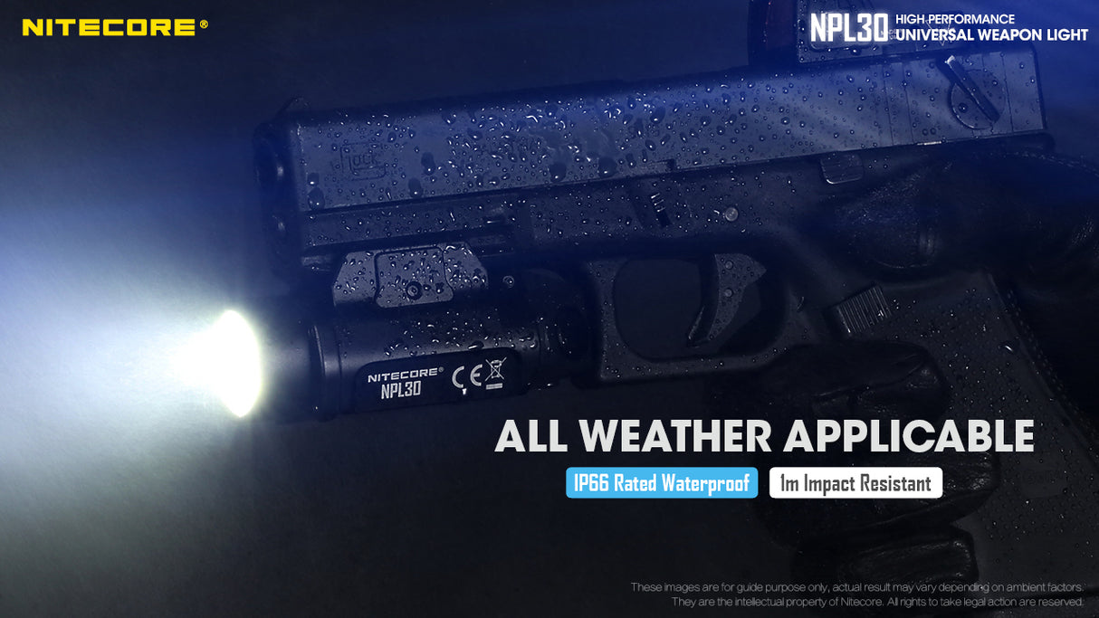 Nitecore NPL30 Rail Mount Flashlight - Used