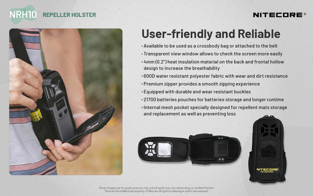 Nitecore NRH10 Pouch for Nitecore EMR10/23/25 Mosquito Repeller