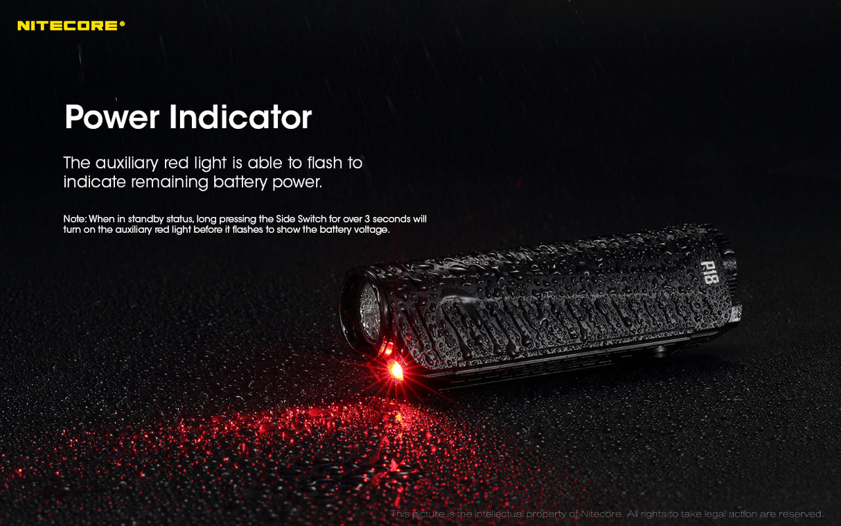 Nitecore P18 1800 Lumen EDC Flashlight with Red LED