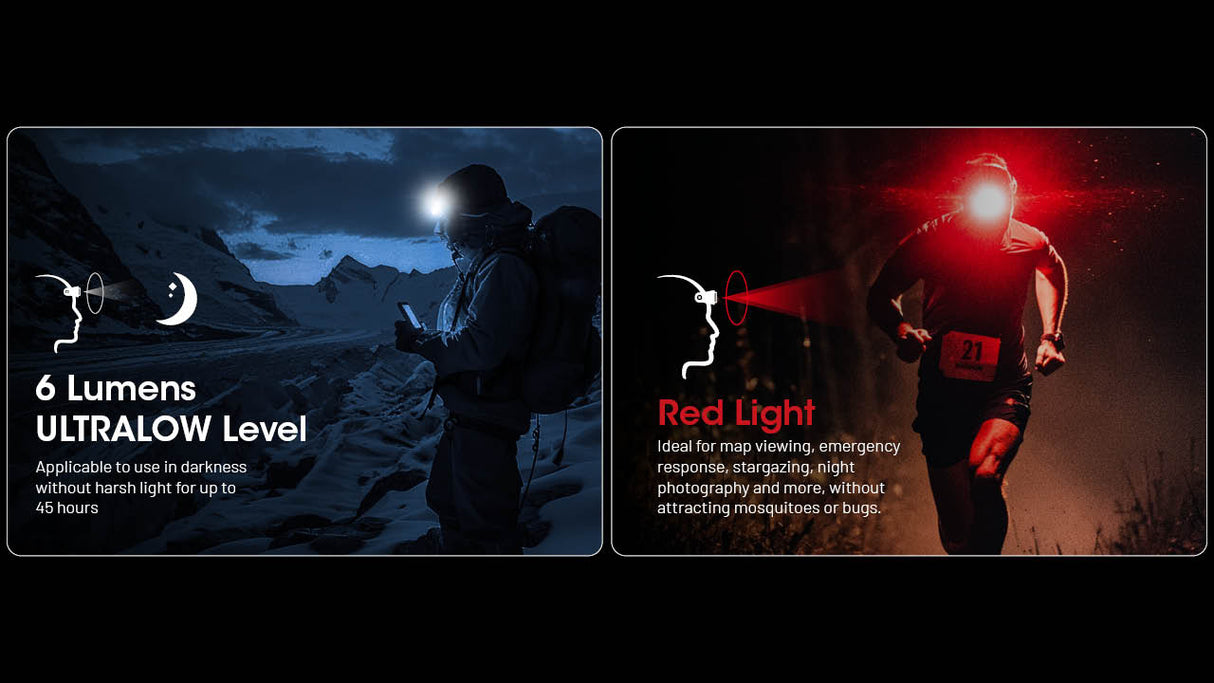 Nitecore NU25 MCT 400 Lumen Multi-Color Temp. Headlamp with NB10000 Gen3 Power Bank Bundle