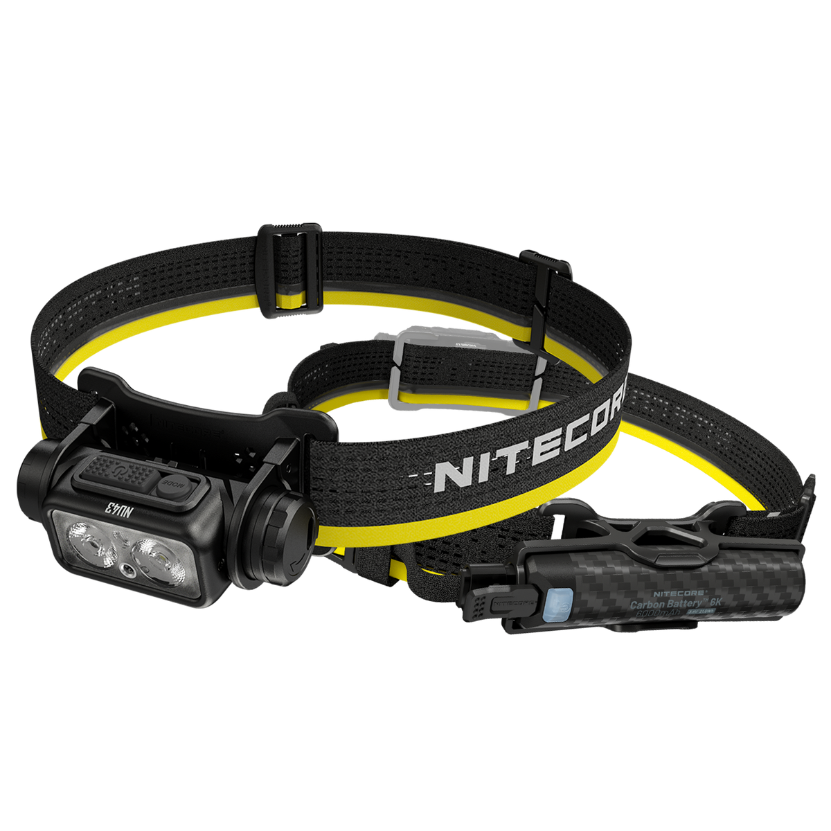 NITECORE NU43 1400 Lumens Lightweight Headlamp with Carbon Battery