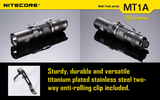 Nitecore MT1A 180 Lumen EDC LED Flashlight, use 1x AA Battery