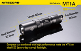 Nitecore MT1A 180 Lumen EDC LED Flashlight, use 1x AA Battery