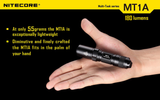 Nitecore MT1A 180 Lumen EDC LED Flashlight, use 1x AA Battery