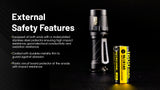 Nitecore NL1816R 1600mAh USB-C Rechargeable Battery, Customized for MT1C Pro