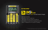 Nitecore UMS4 USB Four-Slot USB-C Fast Charger, for 18650, 21700 Batteries