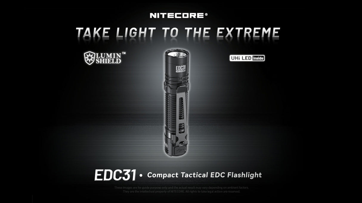 Nitecore EDC31 3500 Lumen USB-C Rechargeable EDC Flashlight