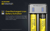 Nitecore UI2 Dual-Slot USB-C Charger, for 18650, 21700, 18350, 20700 Batteries