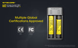 Nitecore UI2 Dual-Slot USB-C Charger, for 18650, 21700, 18350, 20700 Batteries