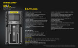 Nitecore UMS2 Dual-Slot USB-C Fast Charger, for 18650, 21700 batteries