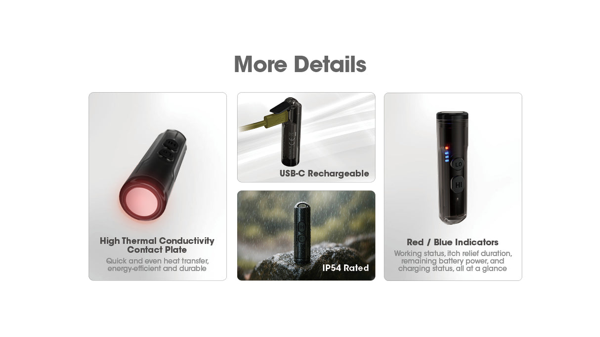 Nitecore Bite Healer 10 USB-C Rechargeable Bite Reliever