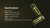 Nitecore NL1840R High-Performance Rechargeable Battery