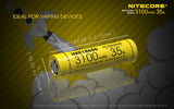 Nitecore IMR 3100mAh 2 Pack 35A Flat Top 18650 Batteries for Vaping Devices