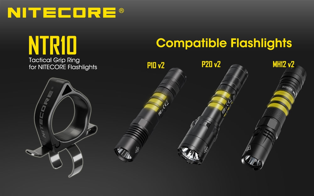 Nitecore NTR10 Tactical Clip-on Ring, for New P12 P22R CI7 etc