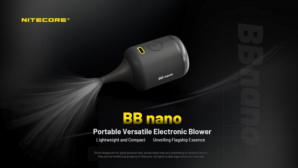 Nitecore BB Nano Rechargeable Air Duster for Cameras and Electronics