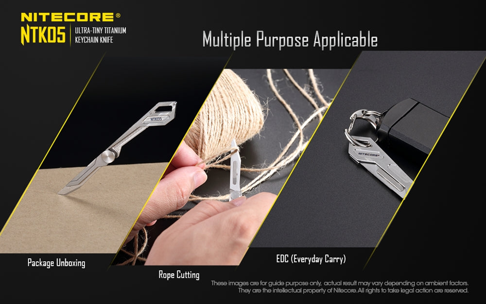 Nitecore NTK05 Titanium Folding Scalpel Keychain Knife – Nitecore