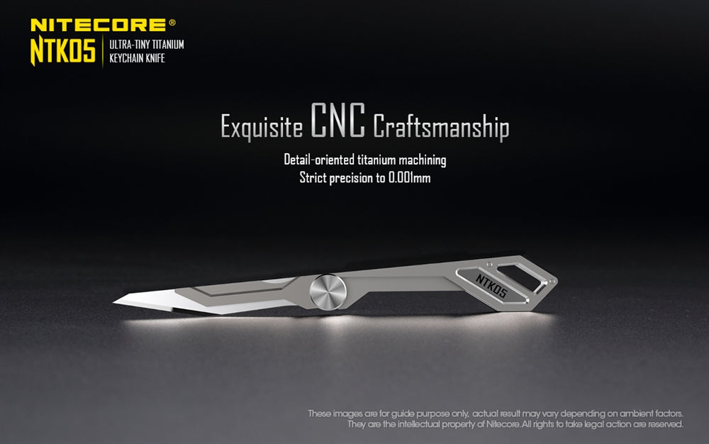 Nitecore NTK05 Titanium Folding Scalpel Keychain Knife