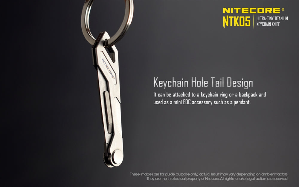 Nitecore NTK05 Titanium Folding Scalpel Keychain Knife