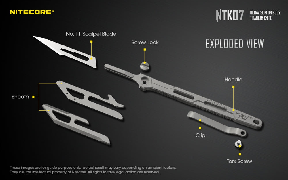 Nitecore NTK07 Titanium Knife