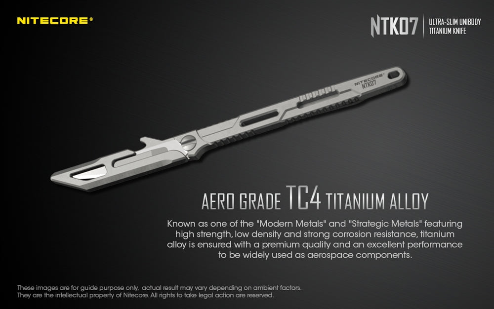 Nitecore NTK07 Titanium Knife