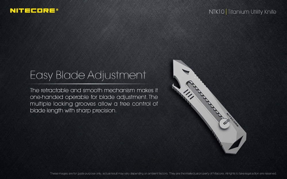 Nitecore NTK10 Titanium Utility Knife