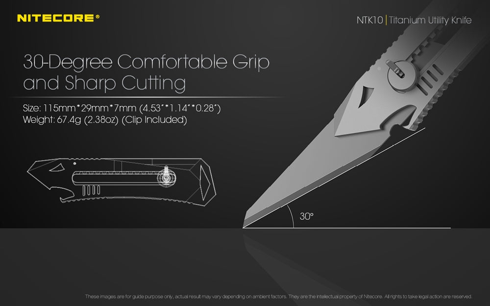 Nitecore NTK10 Titanium Utility Knife