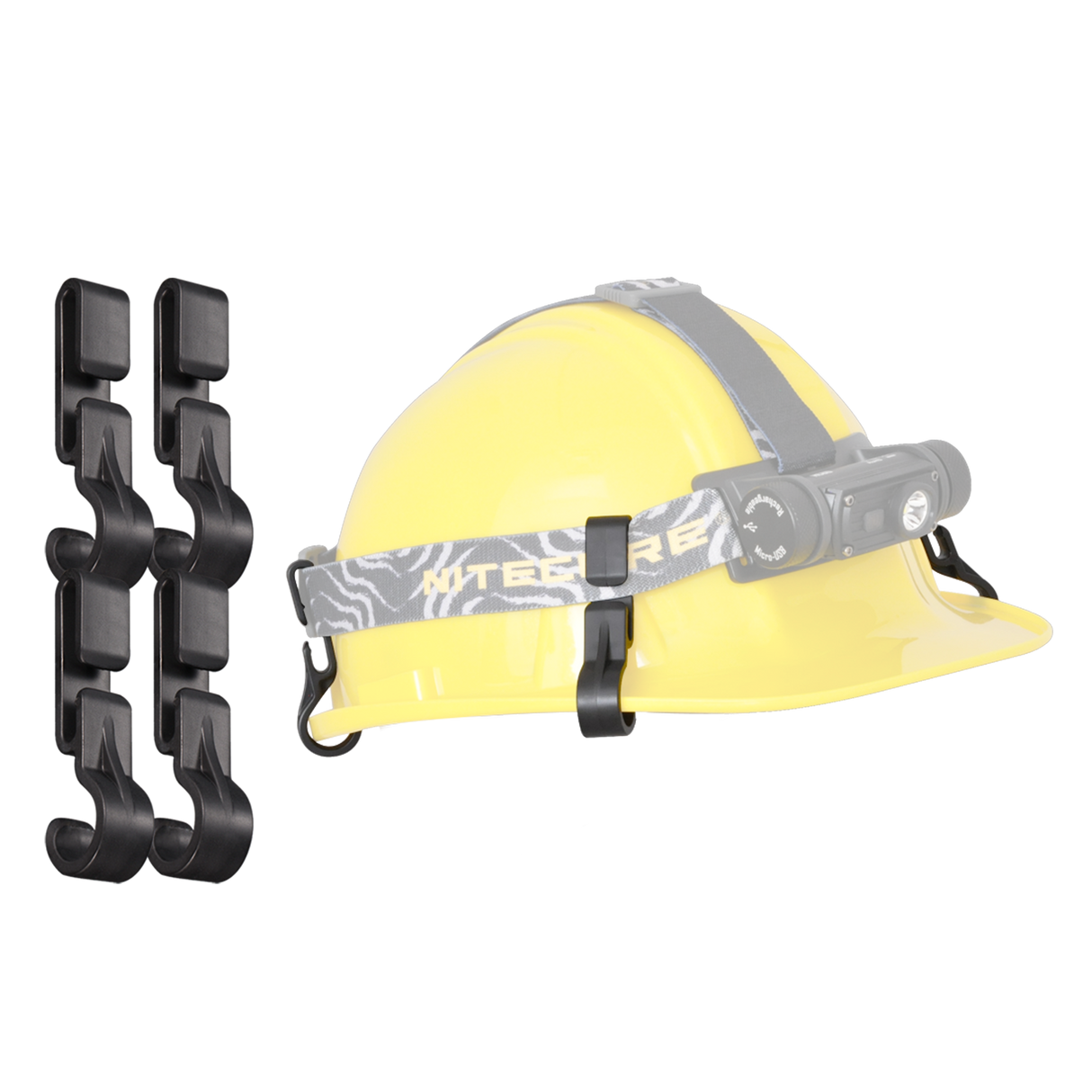 NHC10 Helmet/Hard Hat Clips for HC60 HC70 HC30 NU10 NU20 NU30 Headlamps