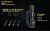 Nitecore NTH25 Rotary Flashlight Holster with Adjustable Belt Clip, for P20i, P20iX, P10i, P20iX etc