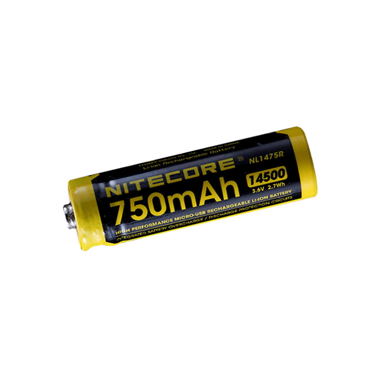 Nitecore NL1475R 750mAh USB Rechargeable 14500 Battery