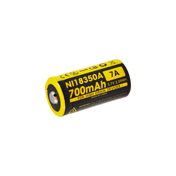 Nitecore IMR18350 700mAh Rechargeable 18350 Battery