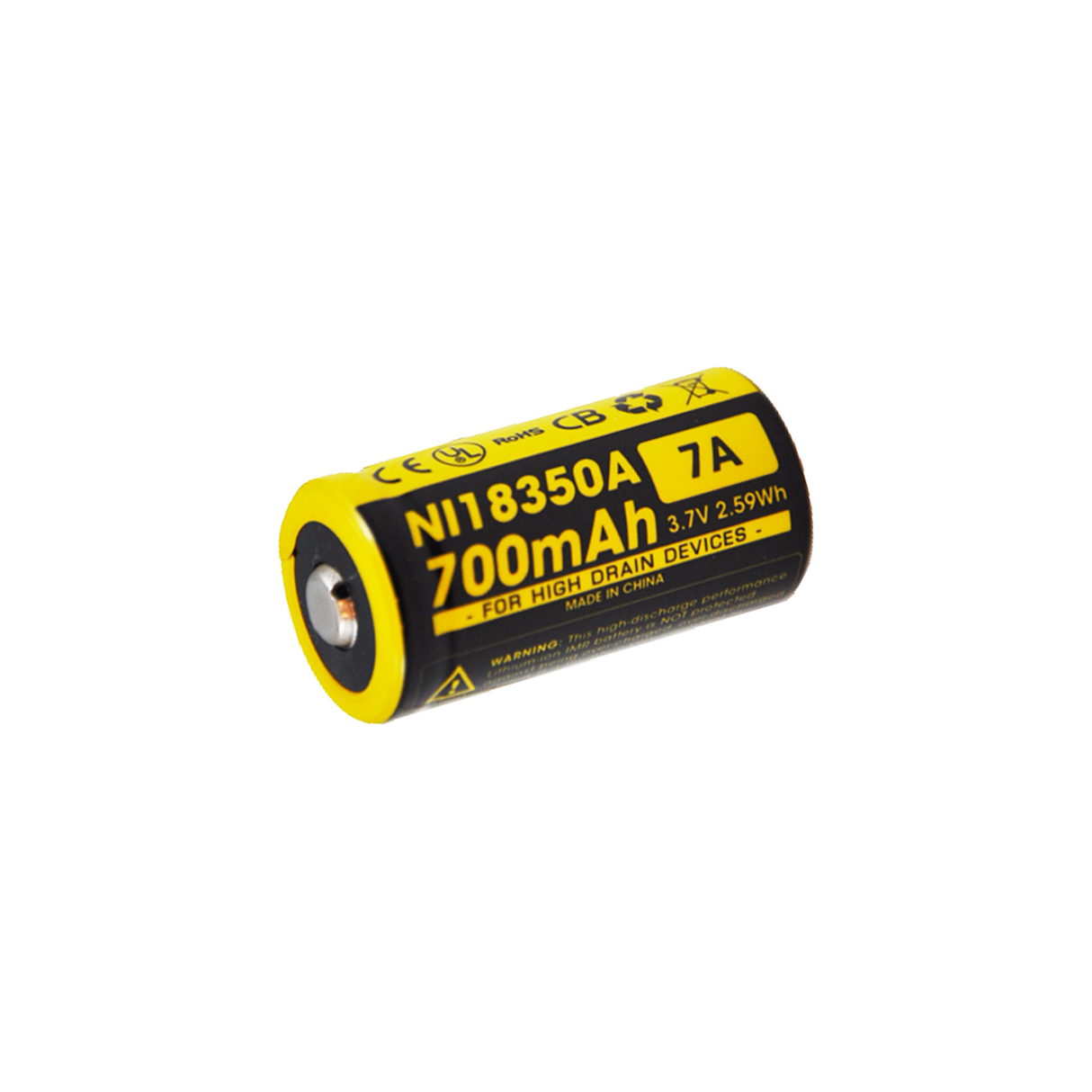 Nitecore IMR18350 700mAh Rechargeable 18350 Battery