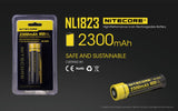 Nitecore NL1823 (NL183) 2300mAh Rechargeable 18650 Battery