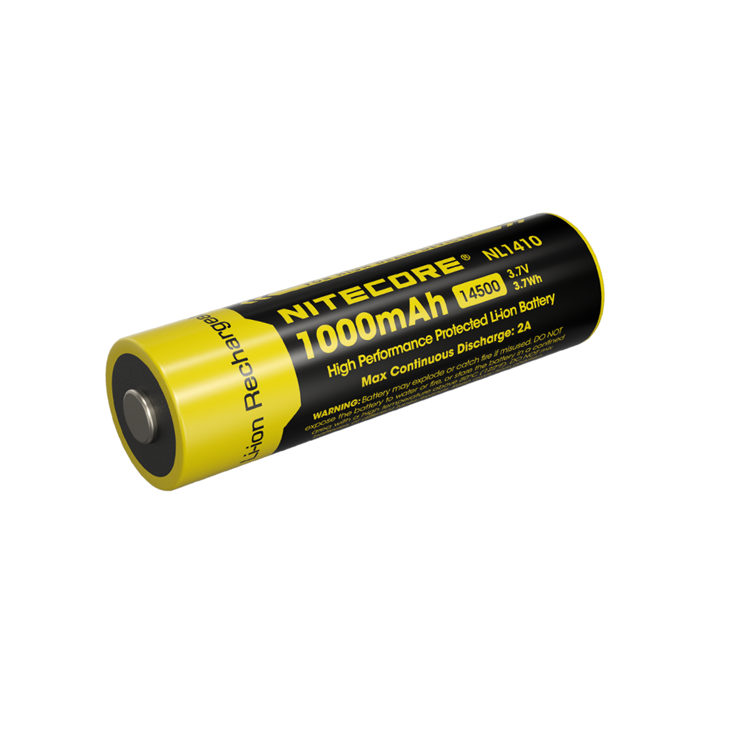 14500 rechargeable lithium-ion battery milliamp for led flashlight recommended Nitecore NL1410 1000mAh Rechargeable 14500 Battery