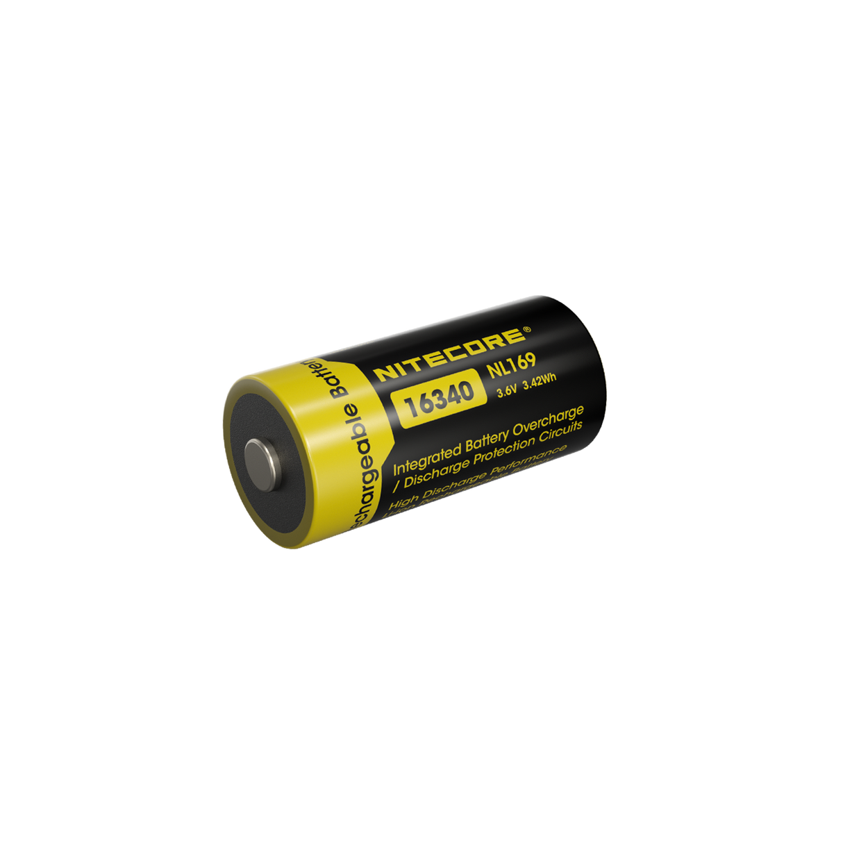 Nitecore NL169 950mAh Rechargeable RCR123A 16340 Battery