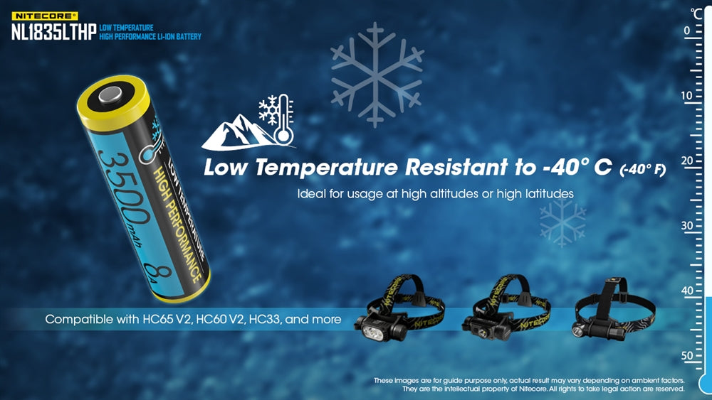Nitecore NL1835LTHP Cold Weather Low Temperature High Performance