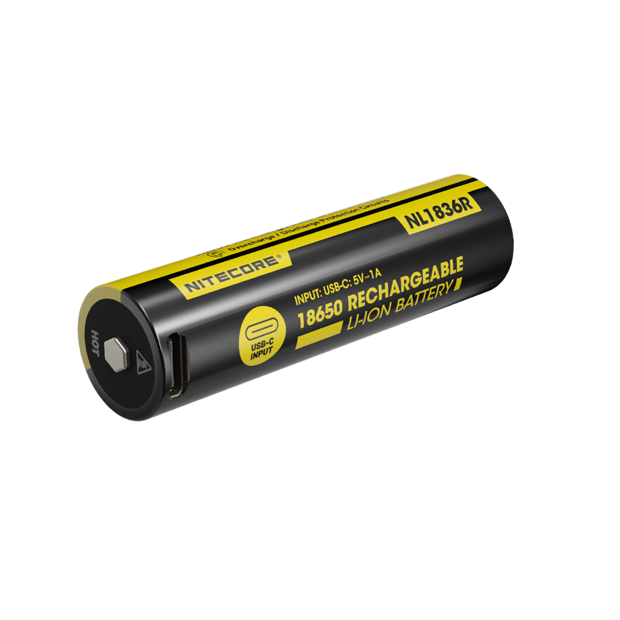 Nitecore NL1836R 3600mAh USB-C Rechargeable 18650 Battery