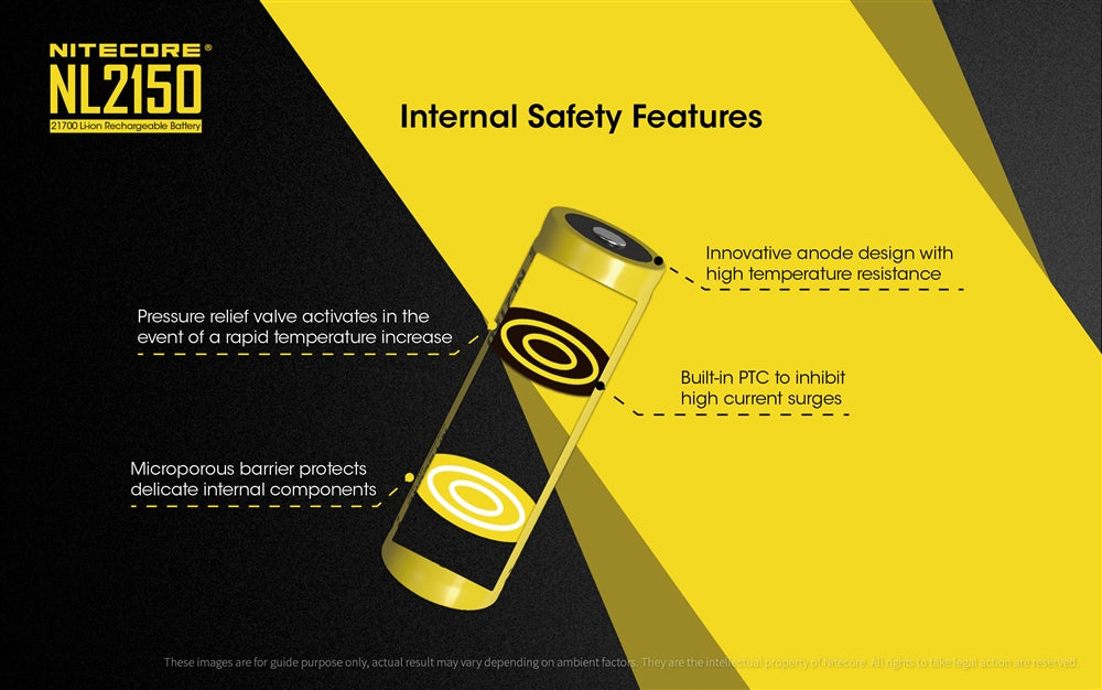 Nitecore NL2150 5000mAh Rechargeable 21700 Battery