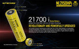 Nitecore NL2150HPI 5000mAh Rechargeable Battery for i Series Flashlights (P20i, P20iX, SRT6i, etc)