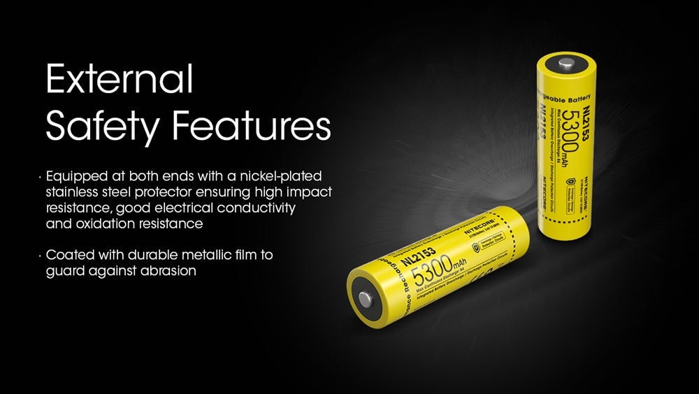 Nitecore NL2153 5300mAh Rechargeable 21700 Battery