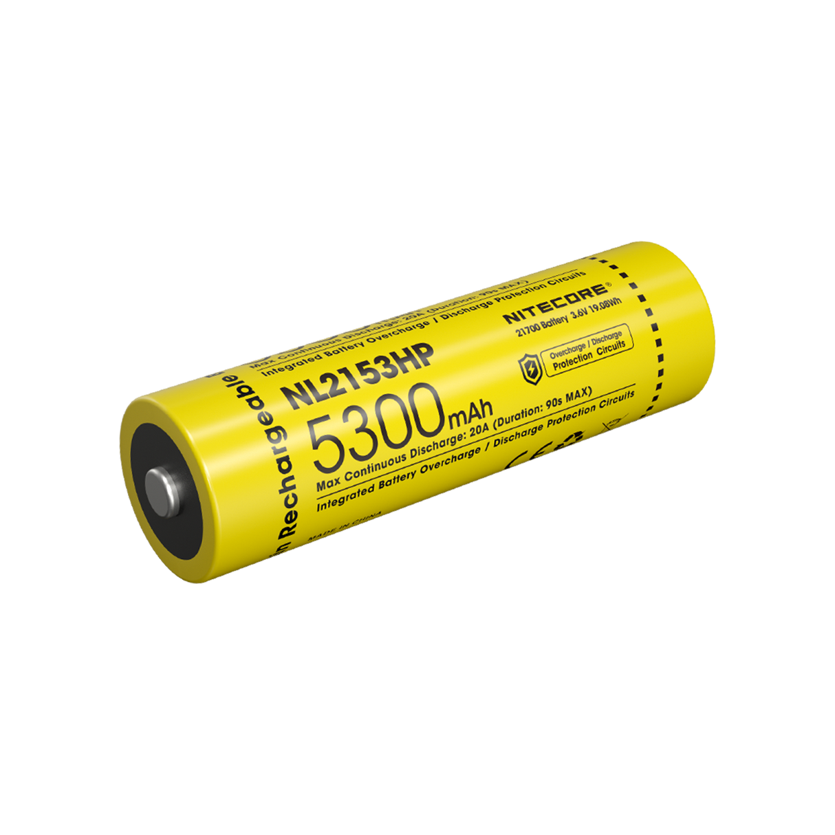 Nitecore NL2153HP 5300mAh Rechargeable 21700 Battery