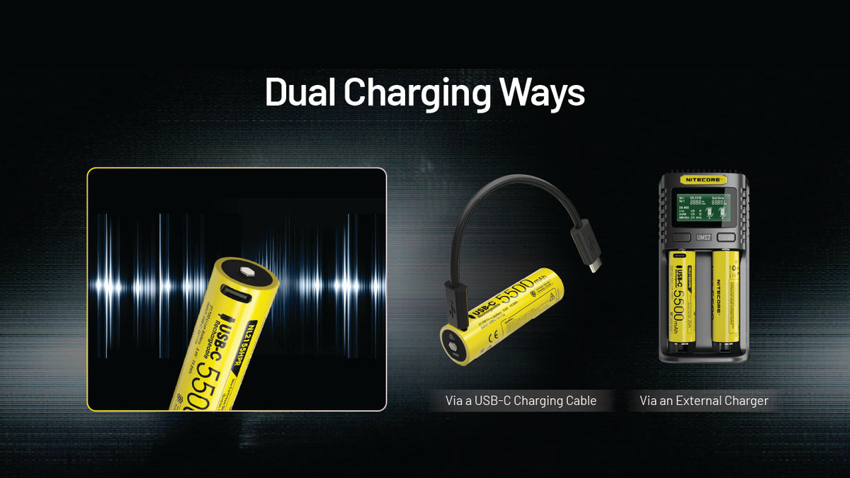 Nitecore NL2155HPR 5500mAh USB-C Rechargeable 21700 Battery