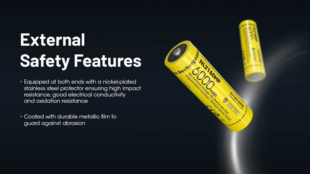 Nitecore NL2160HP 6000mAh Rechargeable 21700 Battery