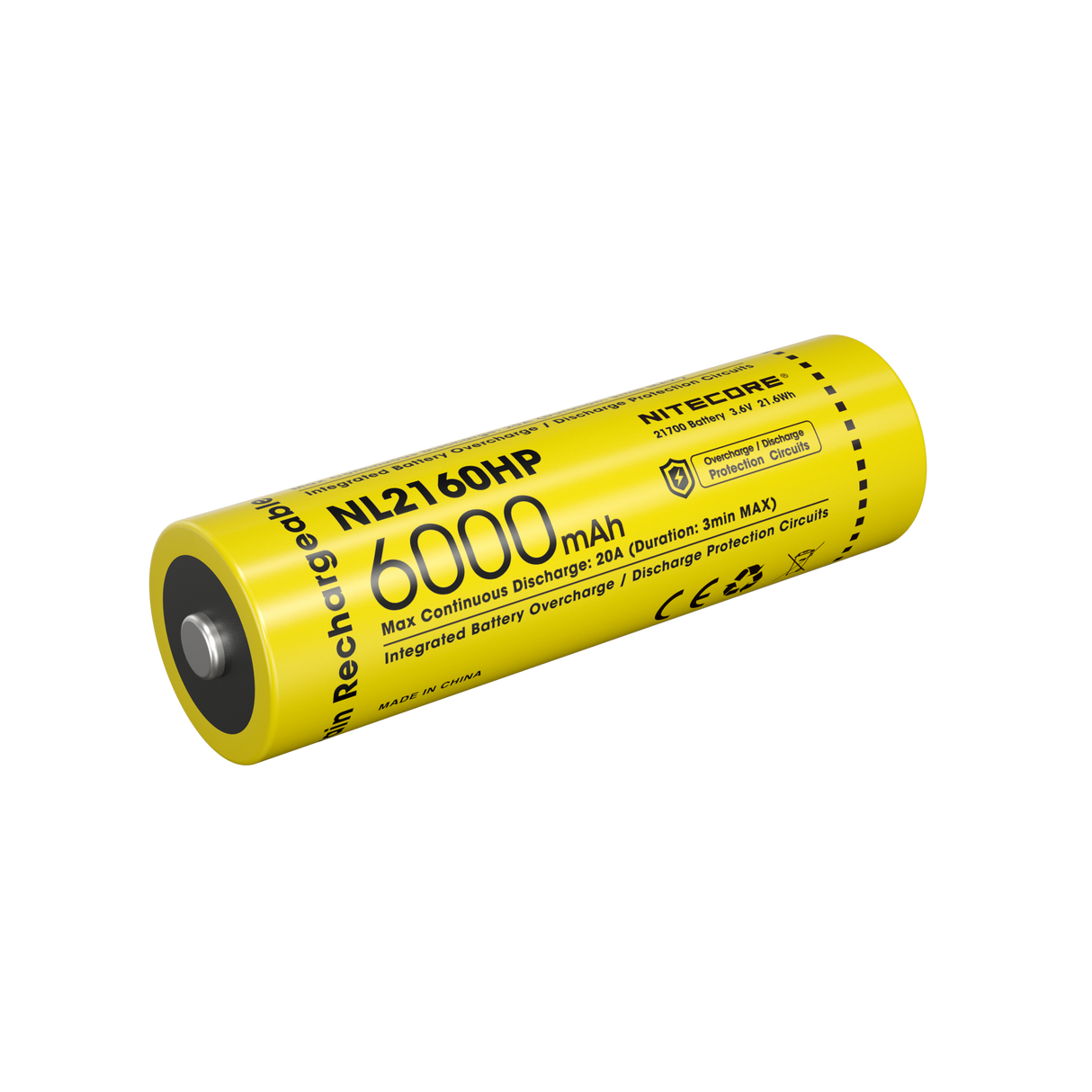 Nitecore NL2160HP 6000mAh Rechargeable 21700 Battery